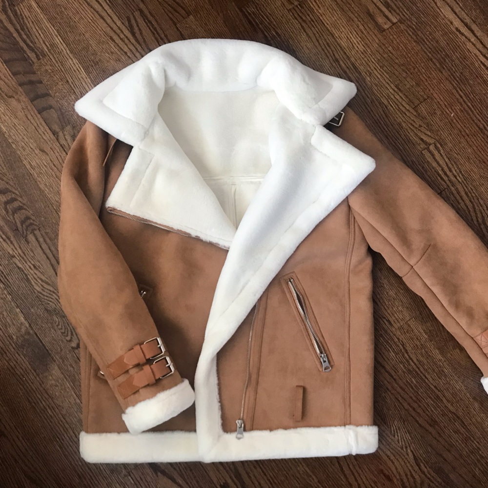 Fleece Lined Moto Jacket